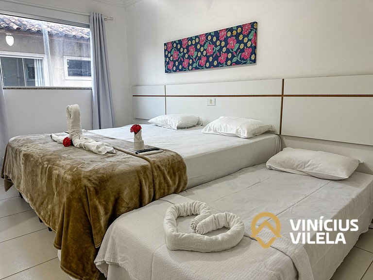 Taperapuã | Flat com Piscina e Sauna
