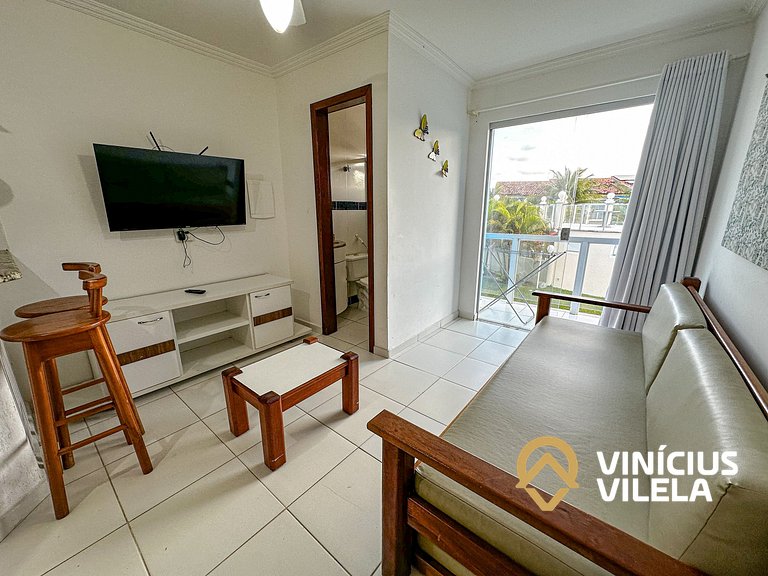 Taperapuã | Flat com Piscina e Sauna