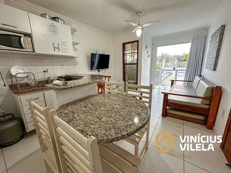 Taperapuã | Flat com Piscina e Sauna