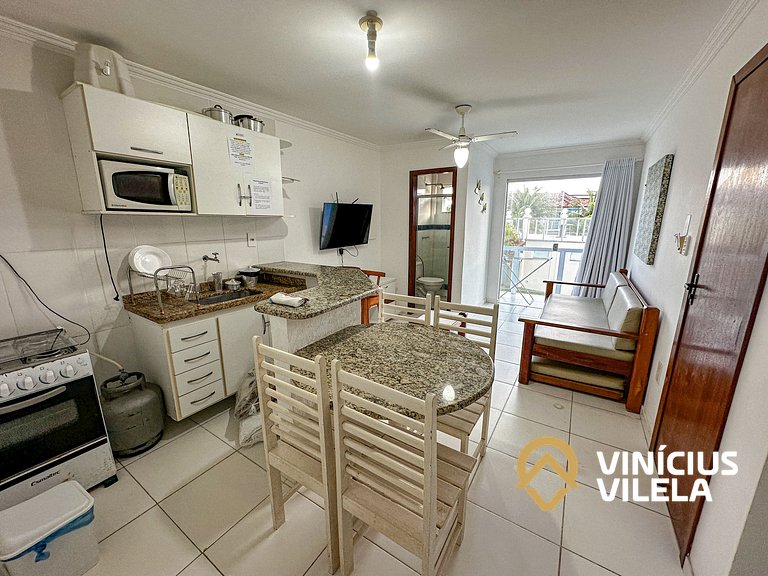 Taperapuã | Flat com Piscina e Sauna