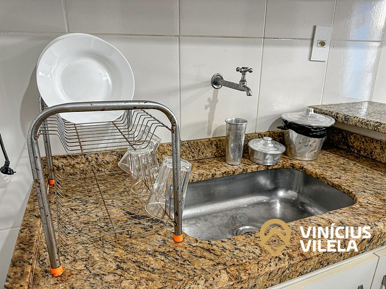 Taperapuã | Flat com Piscina e Sauna