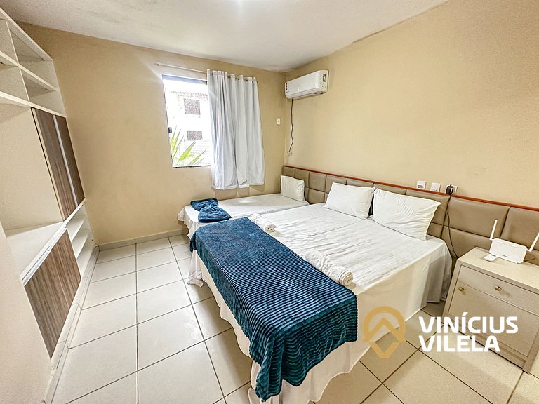 Apartamento térreo com 2 quartos