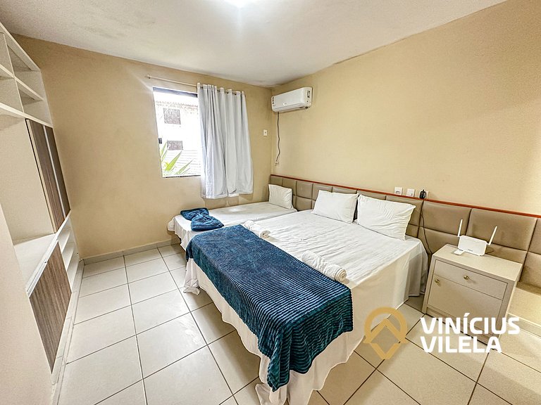 Apartamento térreo com 2 quartos