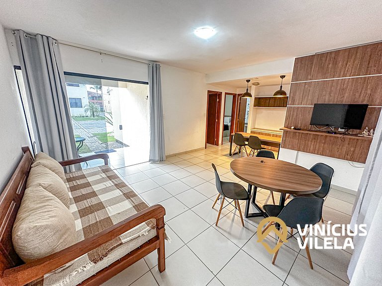 Apartamento térreo com 2 quartos