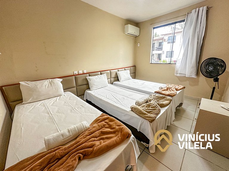 Apartamento térreo com 2 quartos