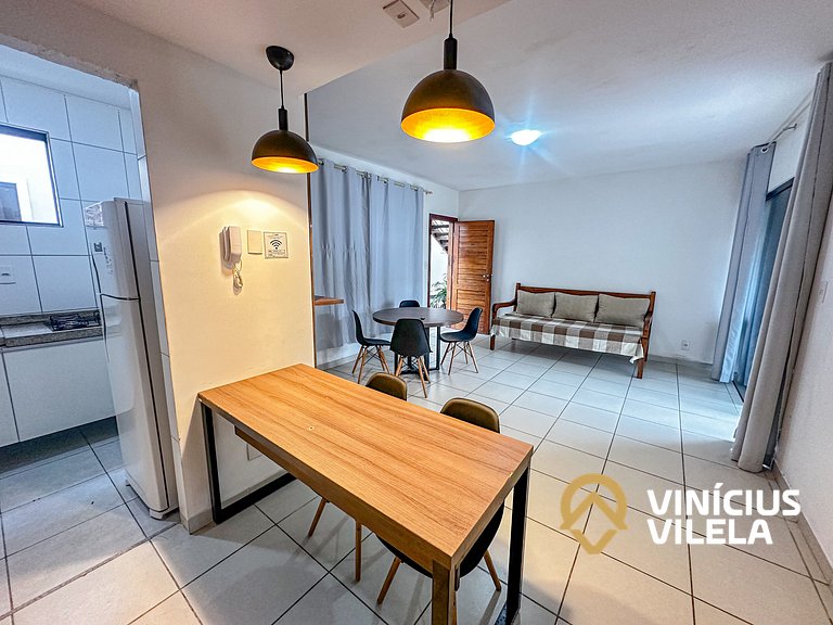 Apartamento térreo com 2 quartos