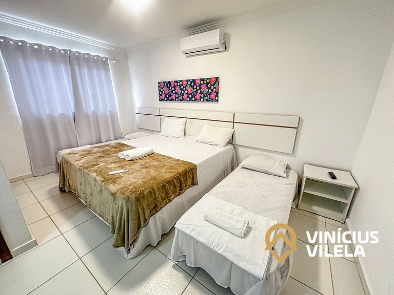 Taperapuã | Flat com Piscina e Sauna