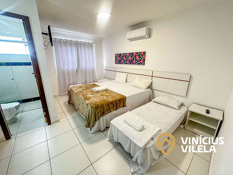 Taperapuã | Flat com Piscina e Sauna