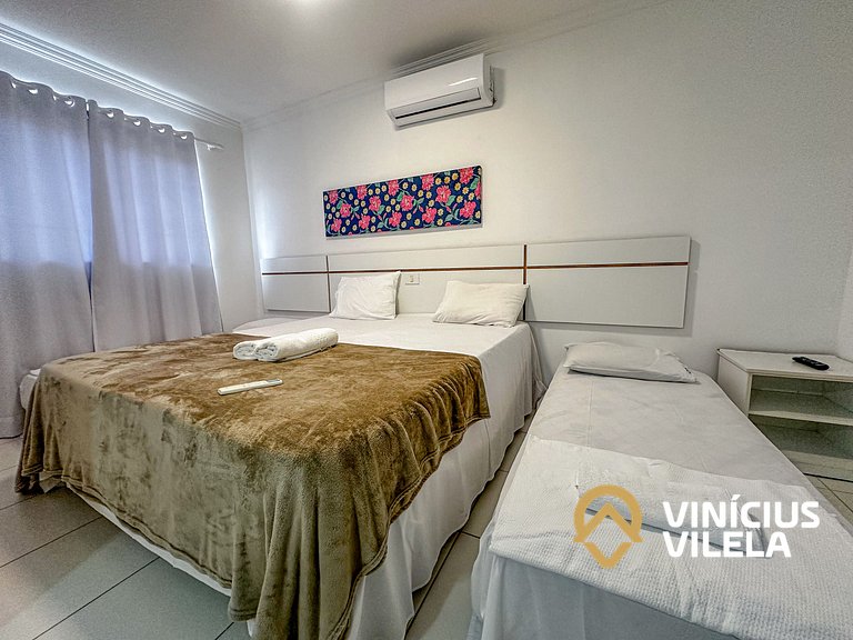 Taperapuã | Flat com Piscina e Sauna