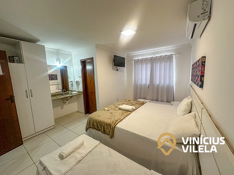 Taperapuã | Flat com Piscina e Sauna