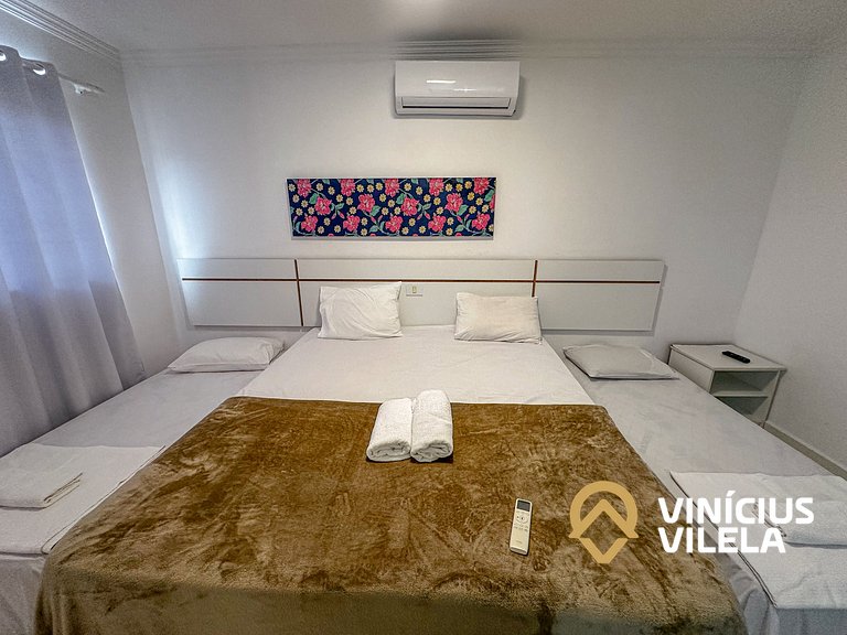 Taperapuã | Flat com Piscina e Sauna
