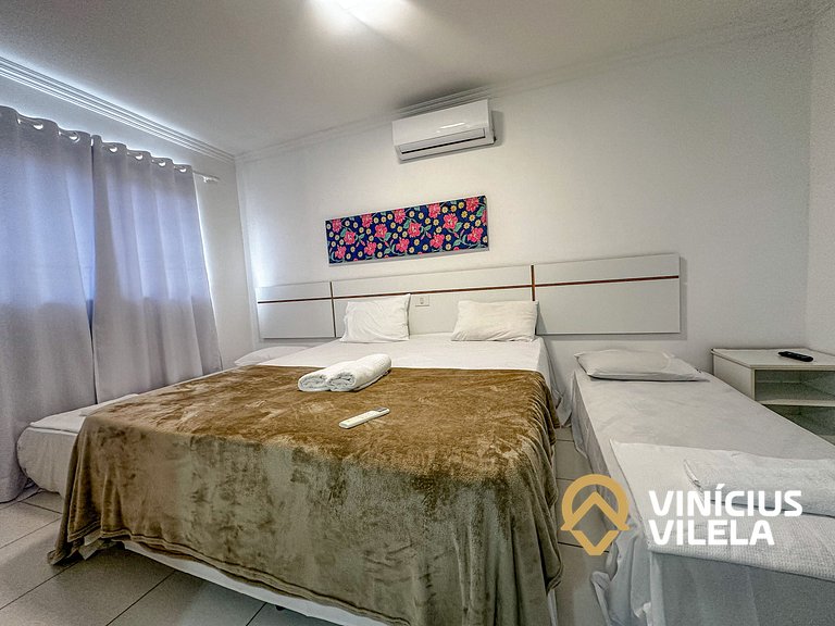 Taperapuã | Flat com Piscina e Sauna