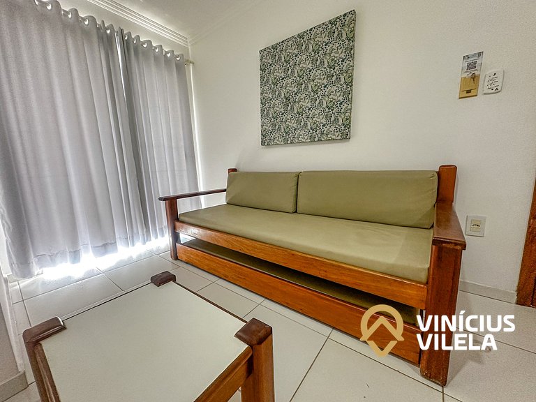 Taperapuã | Flat com Piscina e Sauna