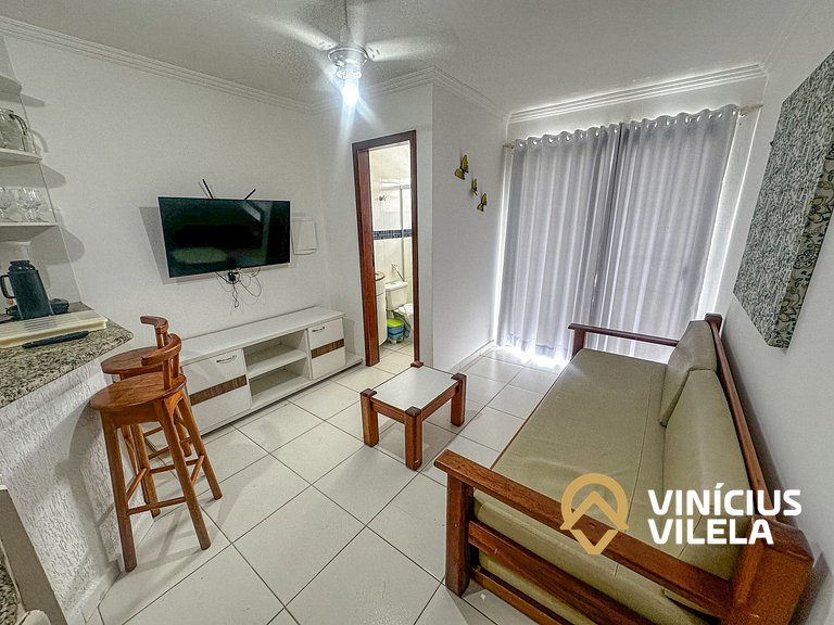 Taperapuã | Flat com Piscina e Sauna