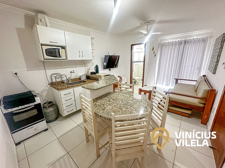 Taperapuã | Flat com Piscina e Sauna