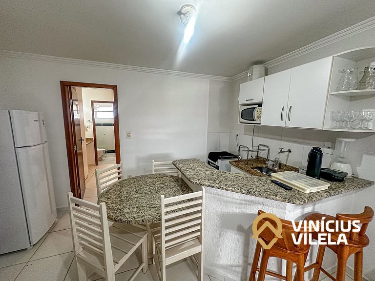 Taperapuã | Flat com Piscina e Sauna