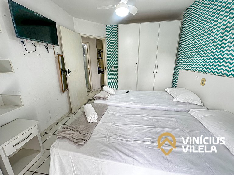 Apê 2Q cond. com piscina prox ao Axé Moi
