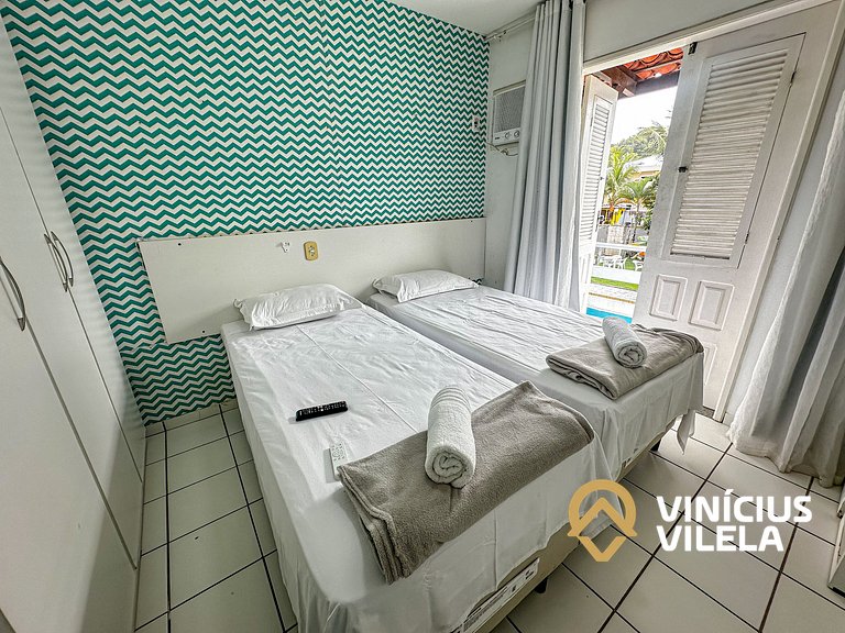 Apê 2Q cond. com piscina prox ao Axé Moi