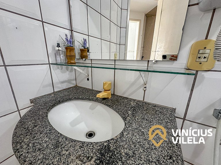 Apê 2Q cond. com piscina prox ao Axé Moi