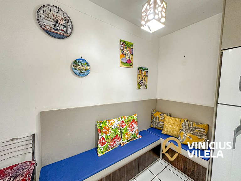 Apê 2Q cond. com piscina prox ao Axé Moi