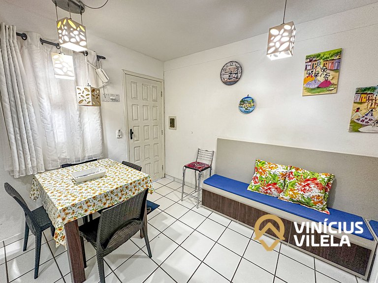 Apê 2Q cond. com piscina prox ao Axé Moi