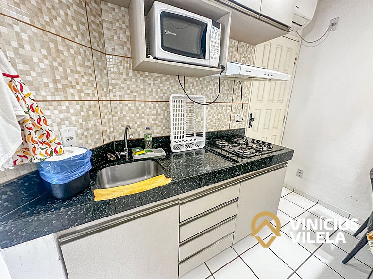 Apê 2Q cond. com piscina prox ao Axé Moi