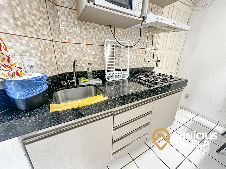 Apê 2Q cond. com piscina prox ao Axé Moi