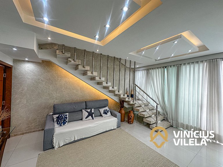 Casa com Piscina Privativa a 100m da Praia