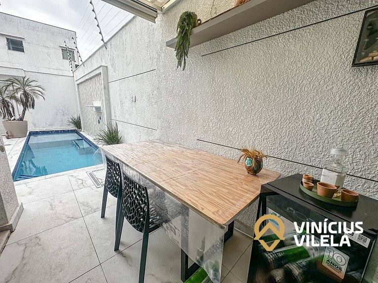 Casa com Piscina Privativa a 100m da Praia