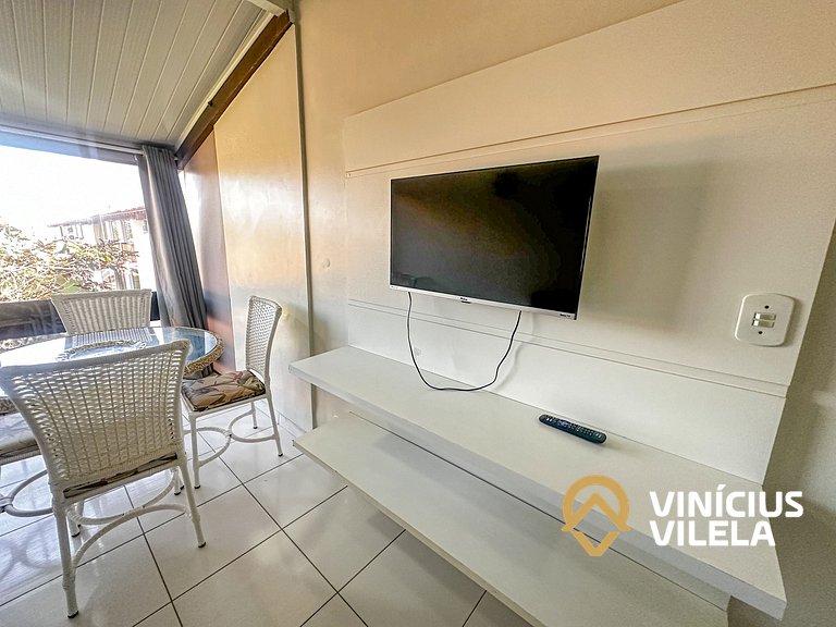 Flat com 1 Quarto a 100m da Praia