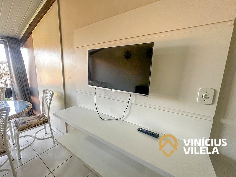 Flat com 1 Quarto a 100m da Praia