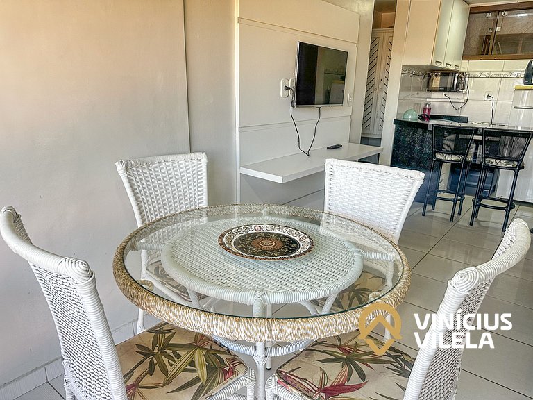 Flat com 1 Quarto a 100m da Praia