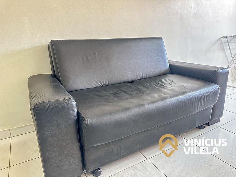 Flat com 1 Quarto a 100m da Praia