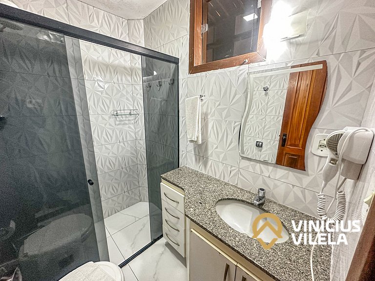 Flat com 1 Quarto a 100m da Praia