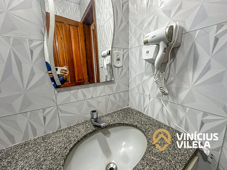 Flat com 1 Quarto a 100m da Praia
