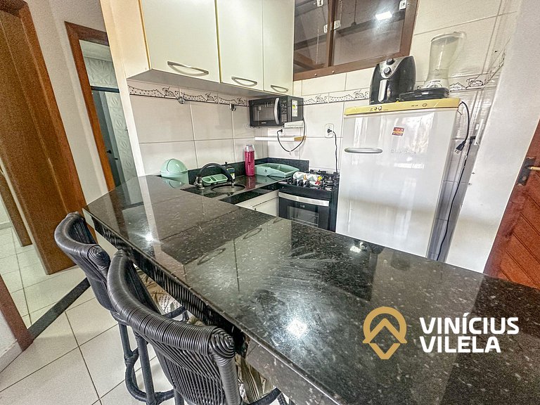 Flat com 1 Quarto a 100m da Praia