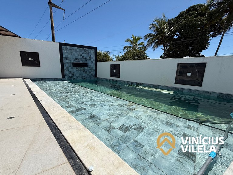Duplex 2 suítes com churrasqueira a 350m da praia