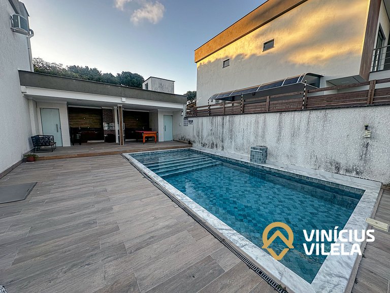 Casa 3 quartos para 10 com piscina em Taperapuã