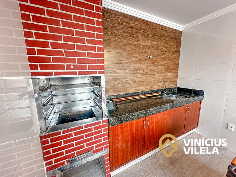 Casa 3 quartos para 10 com piscina em Taperapuã