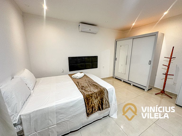 Casa 3 quartos para 10 com piscina em Taperapuã