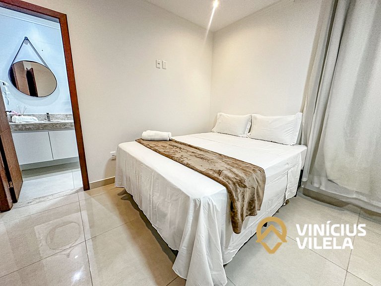 Casa 3 quartos para 10 com piscina em Taperapuã