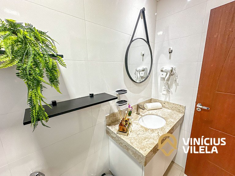 Casa 3 quartos para 10 com piscina em Taperapuã