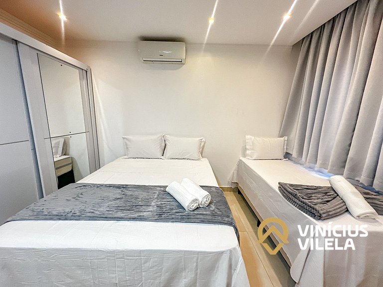 Casa 3 quartos para 10 com piscina em Taperapuã