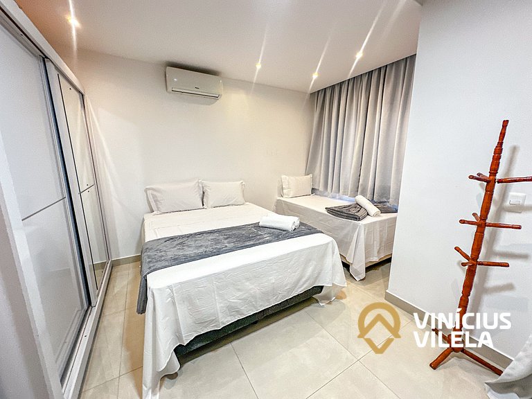 Casa 3 quartos para 10 com piscina em Taperapuã