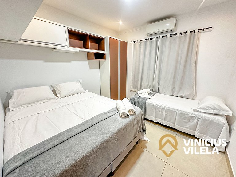 Casa 3 quartos para 10 com piscina em Taperapuã