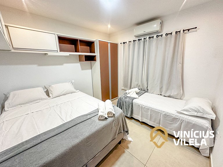 Casa 3 quartos para 10 com piscina em Taperapuã