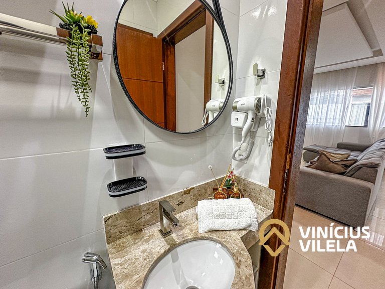 Casa 3 quartos para 10 com piscina em Taperapuã