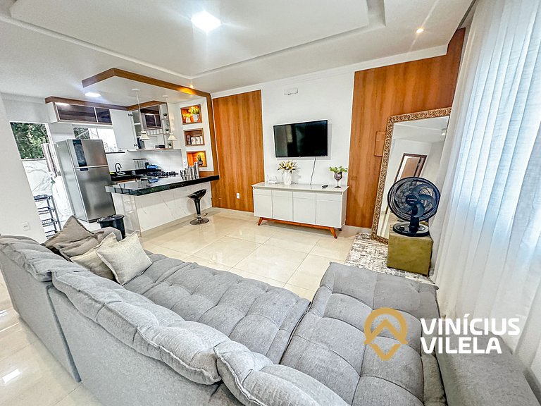 Casa 3 quartos para 10 com piscina em Taperapuã