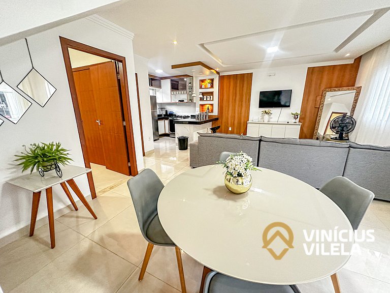 Casa 3 quartos para 10 com piscina em Taperapuã