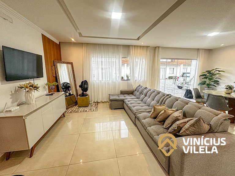 Casa 3 quartos para 10 com piscina em Taperapuã